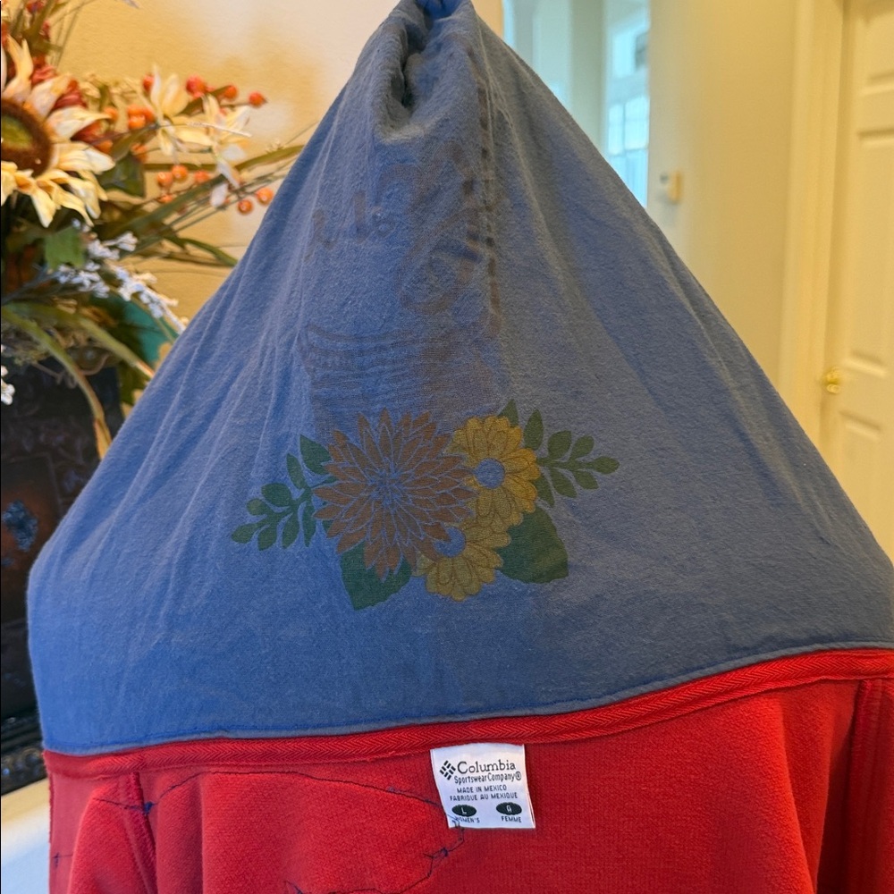Columbia Hoodie Handcrafted Patchwork - image 14
